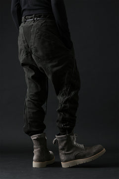 画像をギャラリービューアに読み込む, masnada LATERAL ZIP BAGGY PANTS / STRETCH REPURPOSED COTTON (LEGION)