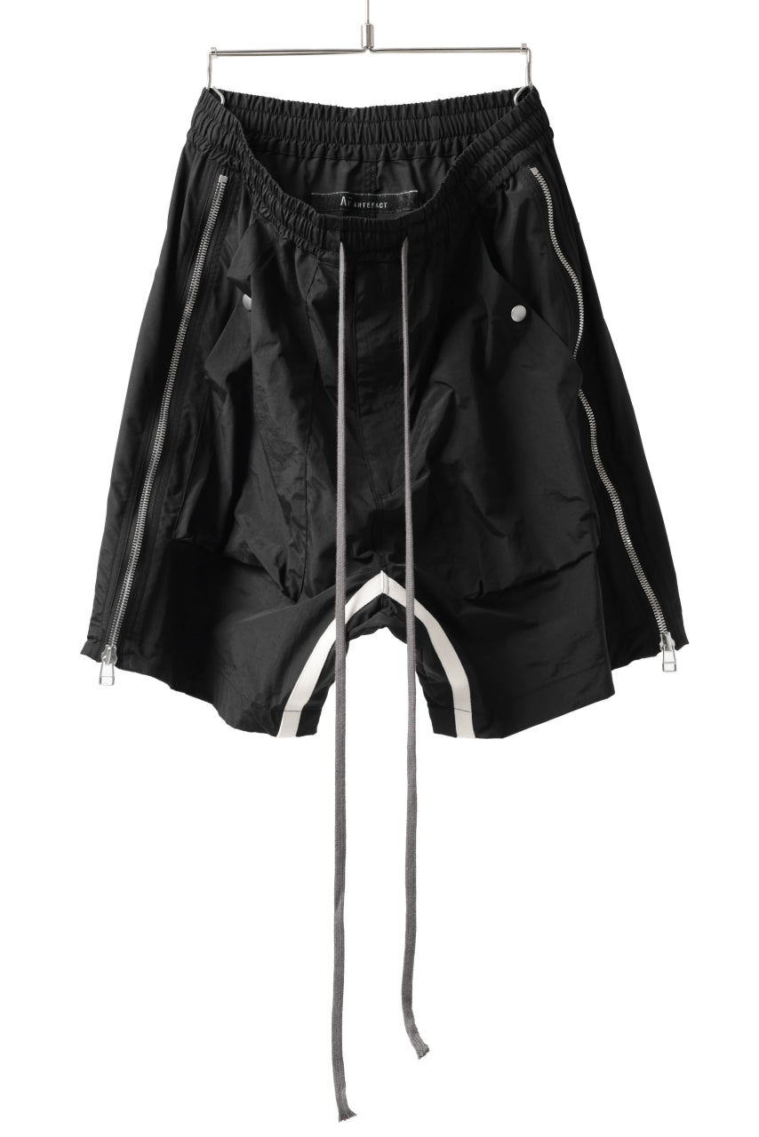 画像をギャラリービューアに読み込む, A.F ARTEFACT -INLINE- SIDE FASTNER SHORTS (BLACK)