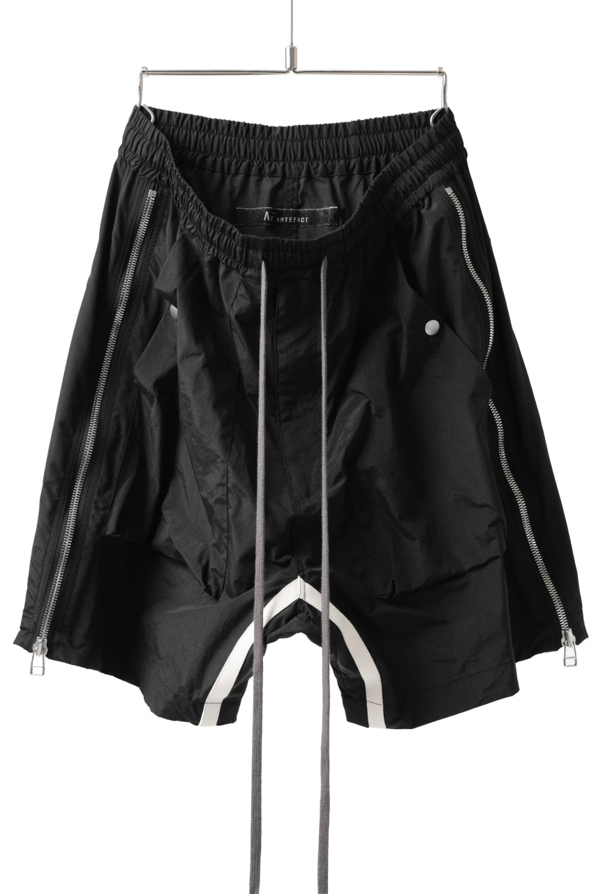 画像をギャラリービューアに読み込む, A.F ARTEFACT -INLINE- SIDE FASTNER SHORTS (BLACK)