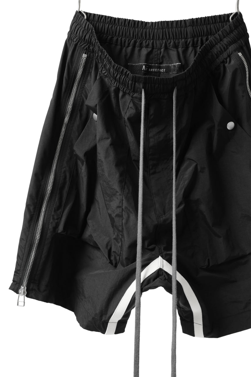 画像をギャラリービューアに読み込む, A.F ARTEFACT -INLINE- SIDE FASTNER SHORTS (BLACK)