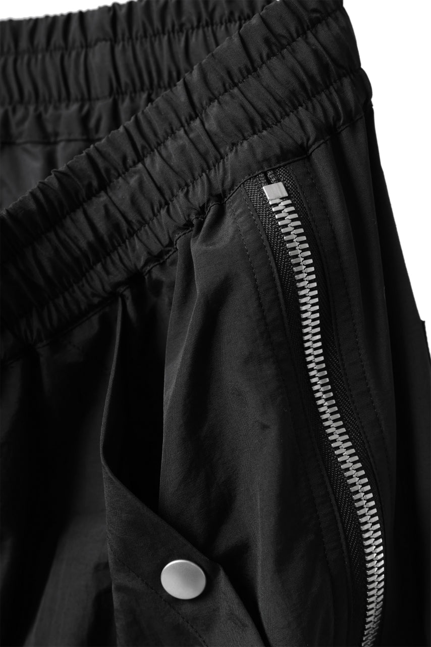 画像をギャラリービューアに読み込む, A.F ARTEFACT -INLINE- SIDE FASTNER SHORTS (BLACK)