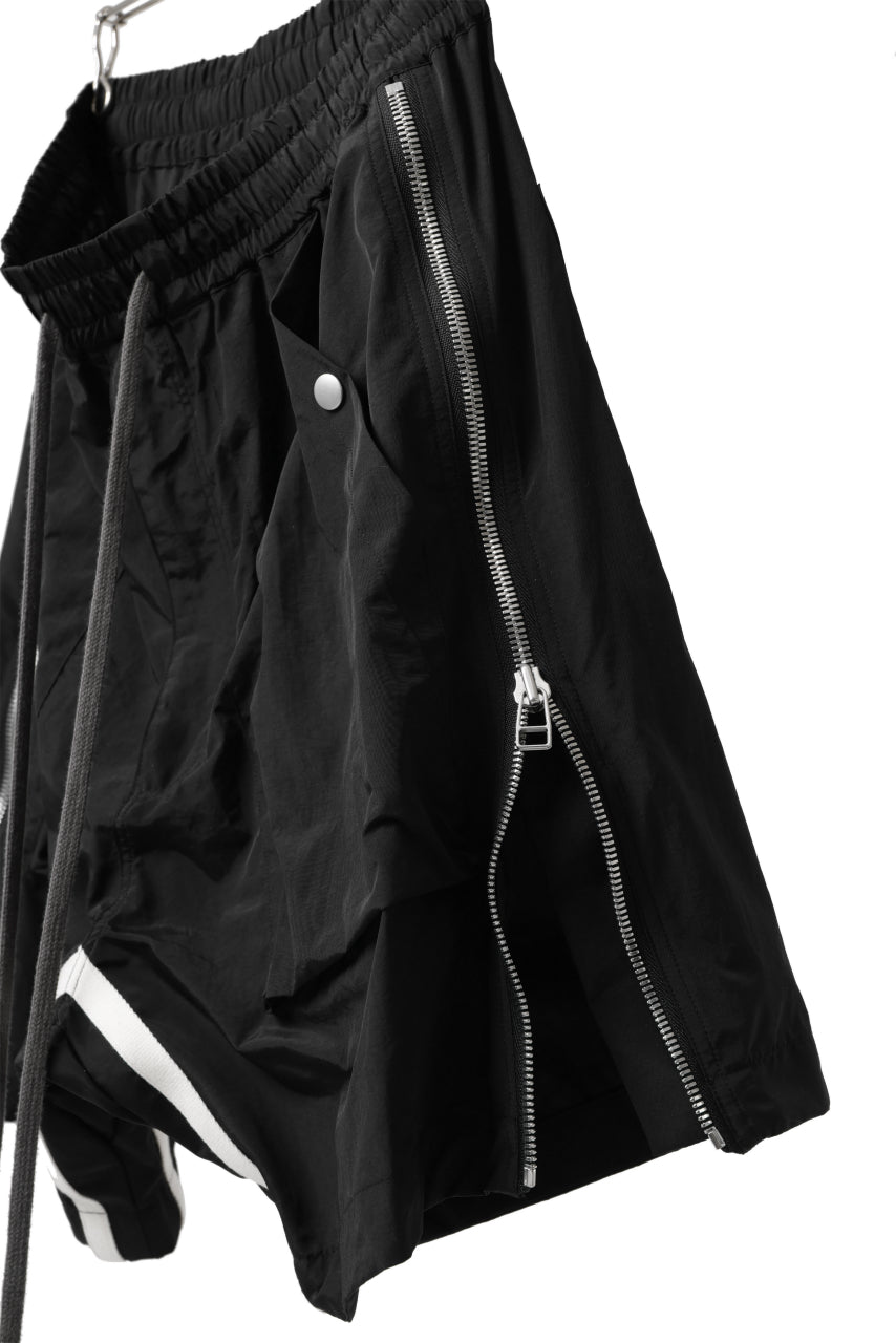 画像をギャラリービューアに読み込む, A.F ARTEFACT -INLINE- SIDE FASTNER SHORTS (BLACK)