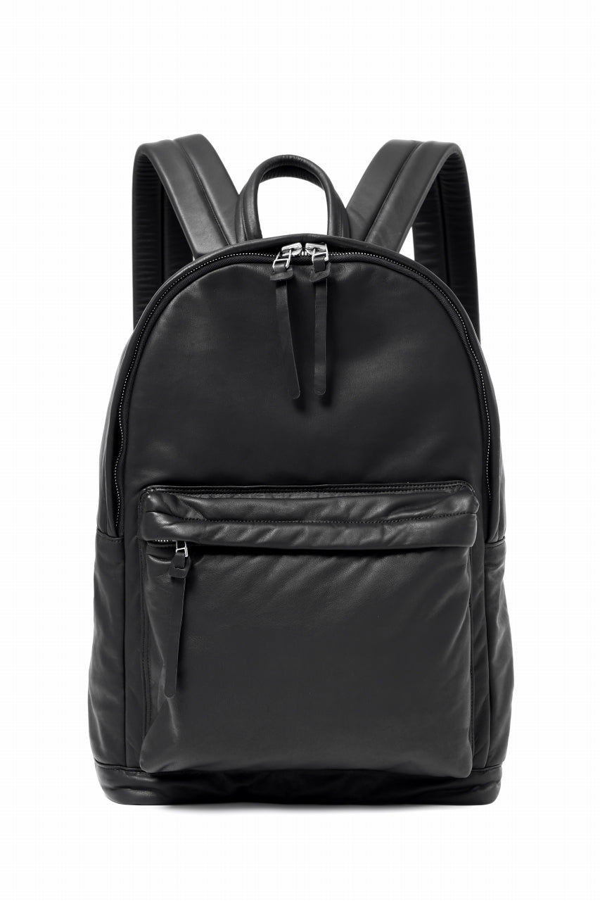 Load image into Gallery viewer, ISAMU KATAYAMA BACKLASH DRAWSTRING BACKPACK / MONOCHROME LUXURY STEER (BLACK)