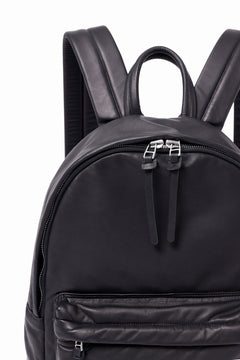 Load image into Gallery viewer, ISAMU KATAYAMA BACKLASH DRAWSTRING BACKPACK / MONOCHROME LUXURY STEER (BLACK)