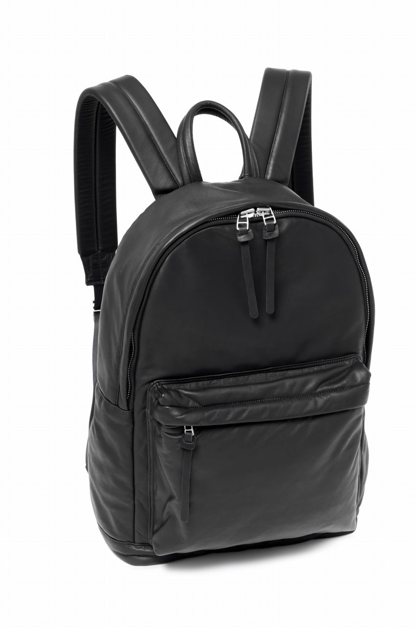 Load image into Gallery viewer, ISAMU KATAYAMA BACKLASH DRAWSTRING BACKPACK / MONOCHROME LUXURY STEER (BLACK)