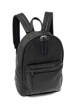 Load image into Gallery viewer, ISAMU KATAYAMA BACKLASH DRAWSTRING BACKPACK / MONOCHROME LUXURY STEER (BLACK)