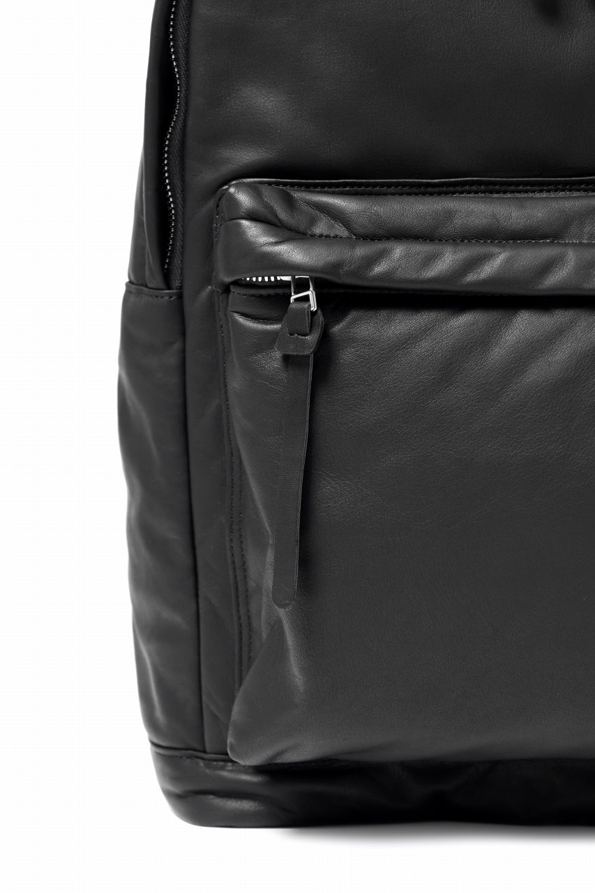 Load image into Gallery viewer, ISAMU KATAYAMA BACKLASH DRAWSTRING BACKPACK / MONOCHROME LUXURY STEER (BLACK)