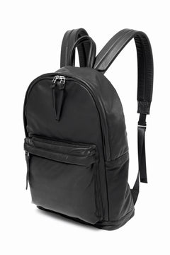 Load image into Gallery viewer, ISAMU KATAYAMA BACKLASH DRAWSTRING BACKPACK / MONOCHROME LUXURY STEER (BLACK)