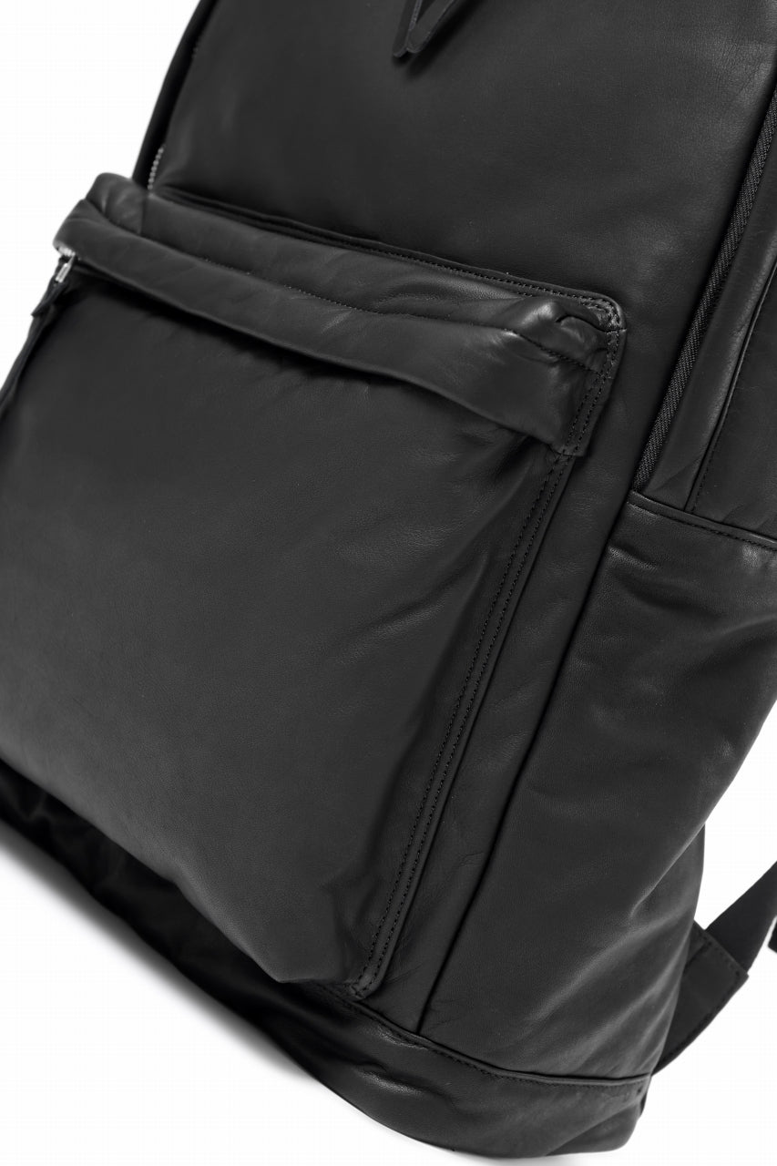Load image into Gallery viewer, ISAMU KATAYAMA BACKLASH DRAWSTRING BACKPACK / MONOCHROME LUXURY STEER (BLACK)