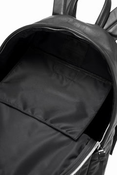 Load image into Gallery viewer, ISAMU KATAYAMA BACKLASH DRAWSTRING BACKPACK / MONOCHROME LUXURY STEER (BLACK)