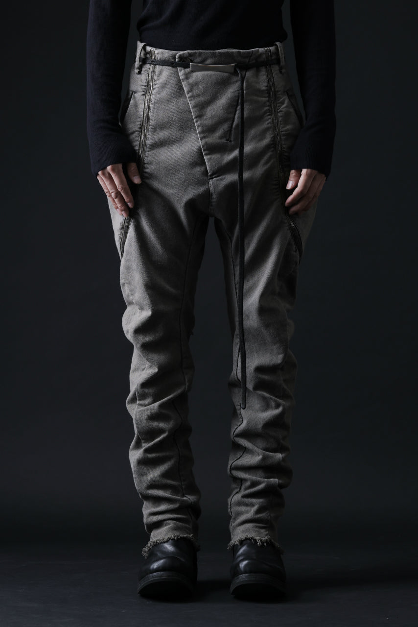 画像をギャラリービューアに読み込む, masnada ICONIC ZIP PANTS / STRETCH REPURPOSED COTTON (DUST)