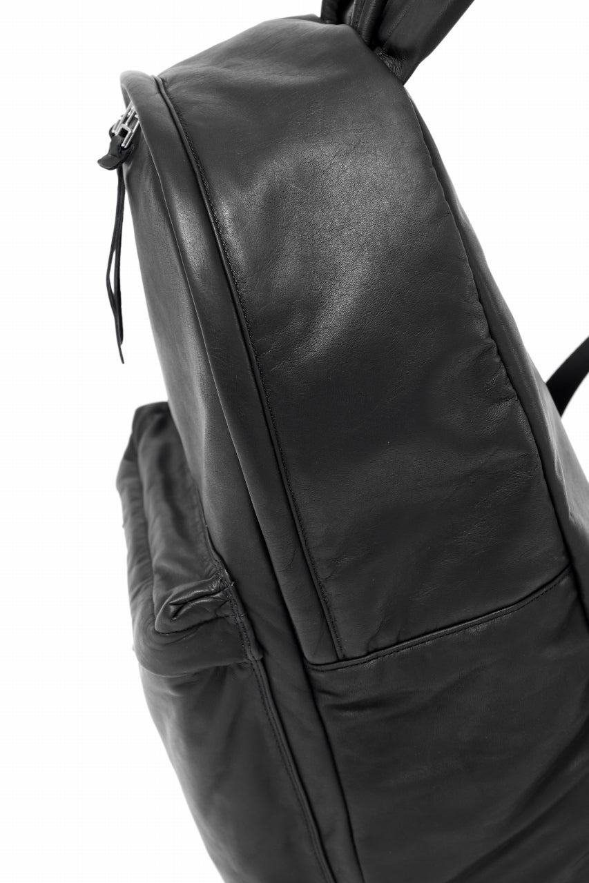 Load image into Gallery viewer, ISAMU KATAYAMA BACKLASH DRAWSTRING BACKPACK / MONOCHROME LUXURY STEER (BLACK)