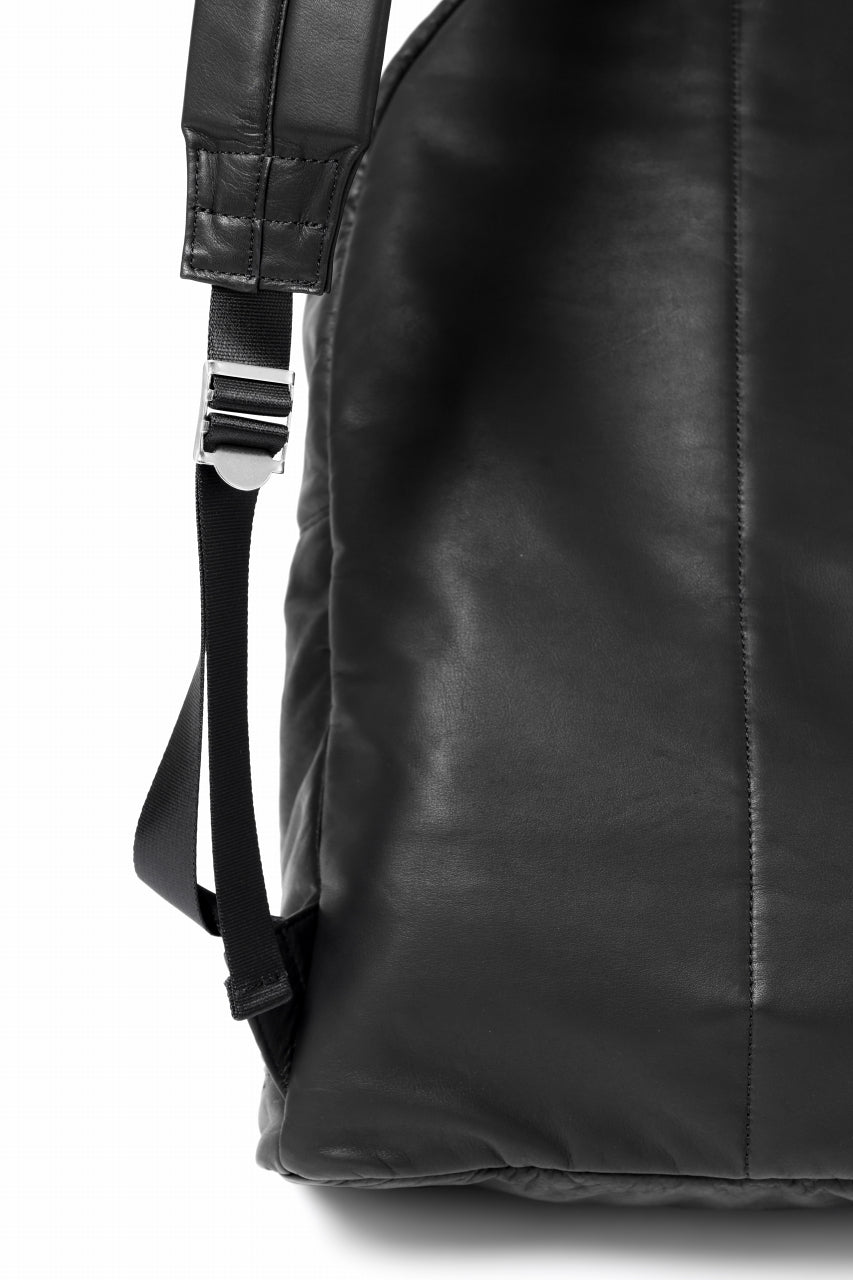 Load image into Gallery viewer, ISAMU KATAYAMA BACKLASH DRAWSTRING BACKPACK / MONOCHROME LUXURY STEER (BLACK)