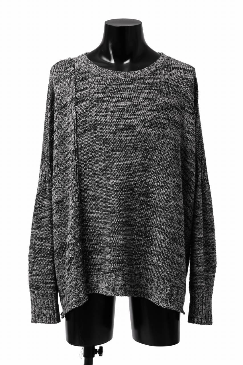 画像をギャラリービューアに読み込む, KLASICA ATTACHED LOOSE KNIT PULLOVER / ORG MIX 6PLY FOR 5G LICO (MIX)