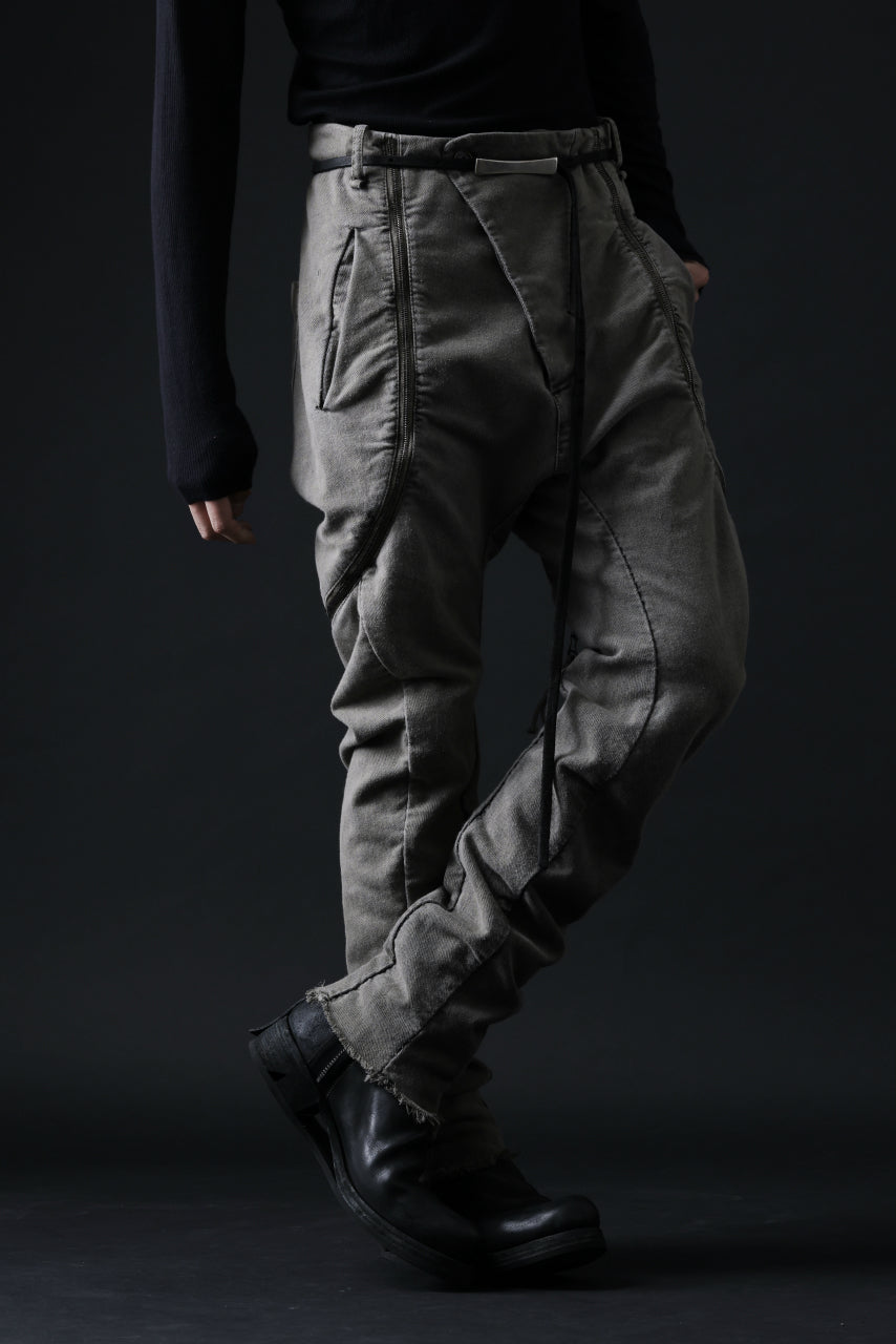 画像をギャラリービューアに読み込む, masnada ICONIC ZIP PANTS / STRETCH REPURPOSED COTTON (DUST)