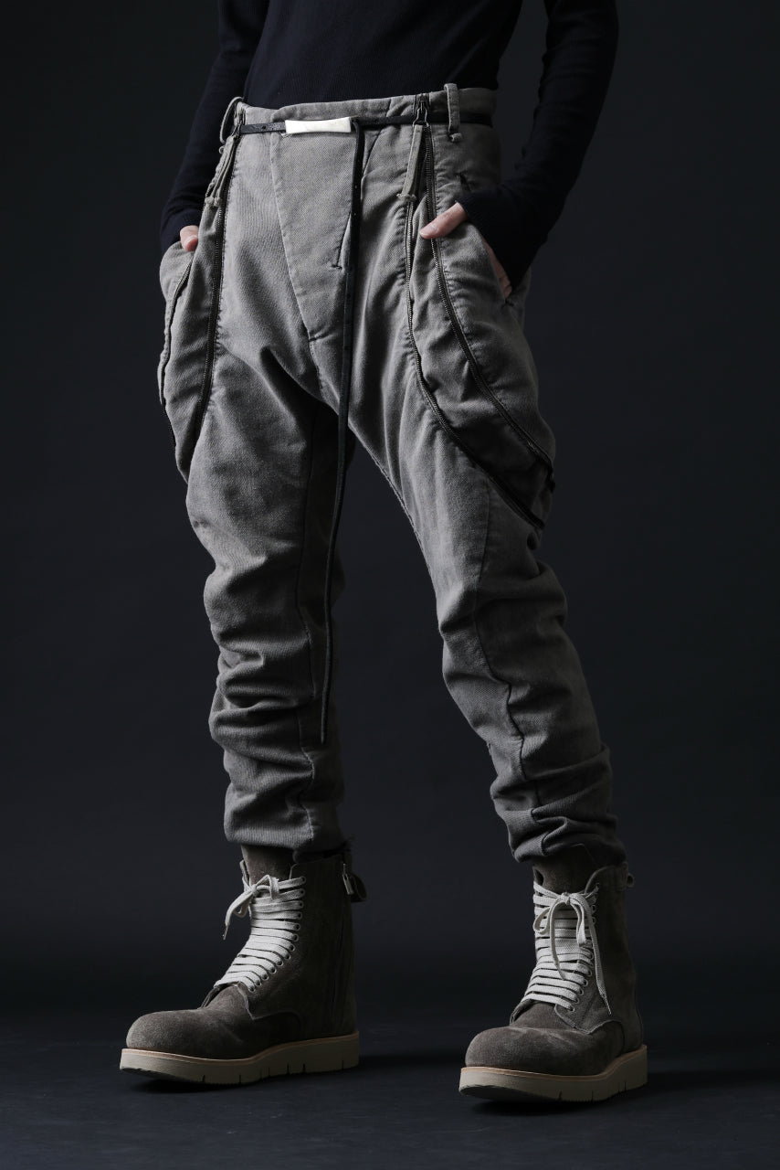 画像をギャラリービューアに読み込む, masnada ICONIC ZIP PANTS / STRETCH REPURPOSED COTTON (DUST)