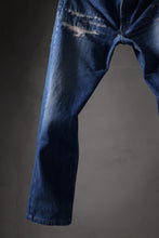 Load image into Gallery viewer, CHANGES REPRODUCT DAMAGE & PATCH DENIM PANTS (INDIGO #B)