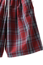 画像をギャラリービューアに読み込む, FACETASM CHECK WIDE SHORTS (RED)