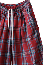 画像をギャラリービューアに読み込む, FACETASM CHECK WIDE SHORTS (RED)