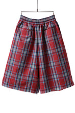 画像をギャラリービューアに読み込む, FACETASM CHECK WIDE SHORTS (RED)