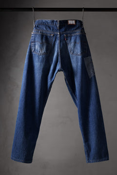 Load image into Gallery viewer, CHANGES REPRODUCT DAMAGE & PATCH DENIM PANTS (INDIGO #B)