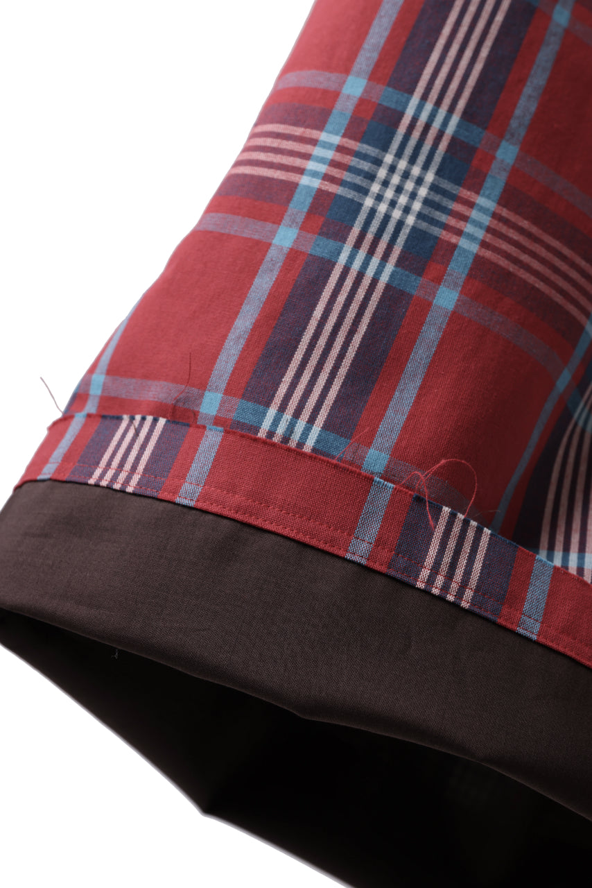 画像をギャラリービューアに読み込む, FACETASM CHECK WIDE SHORTS (RED)