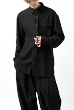 画像をギャラリービューアに読み込む, YUTA MATSUOKA plain shirt / dobby check (black)