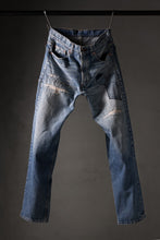 Load image into Gallery viewer, CHANGES REPRODUCT DAMAGE & PATCH DENIM PANTS (INDIGO #C)