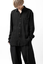 画像をギャラリービューアに読み込む, YUTA MATSUOKA plain shirt / dobby check (black)