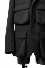 Load image into Gallery viewer, Y's BANG ON! No.163 GABARDINE SOLID POCKET JACKET (BLACK)