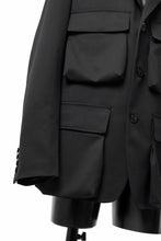 Load image into Gallery viewer, Y's BANG ON! No.163 GABARDINE SOLID POCKET JACKET (BLACK)