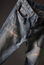 Load image into Gallery viewer, CHANGES REPRODUCT DAMAGE & PATCH DENIM PANTS (INDIGO #C)