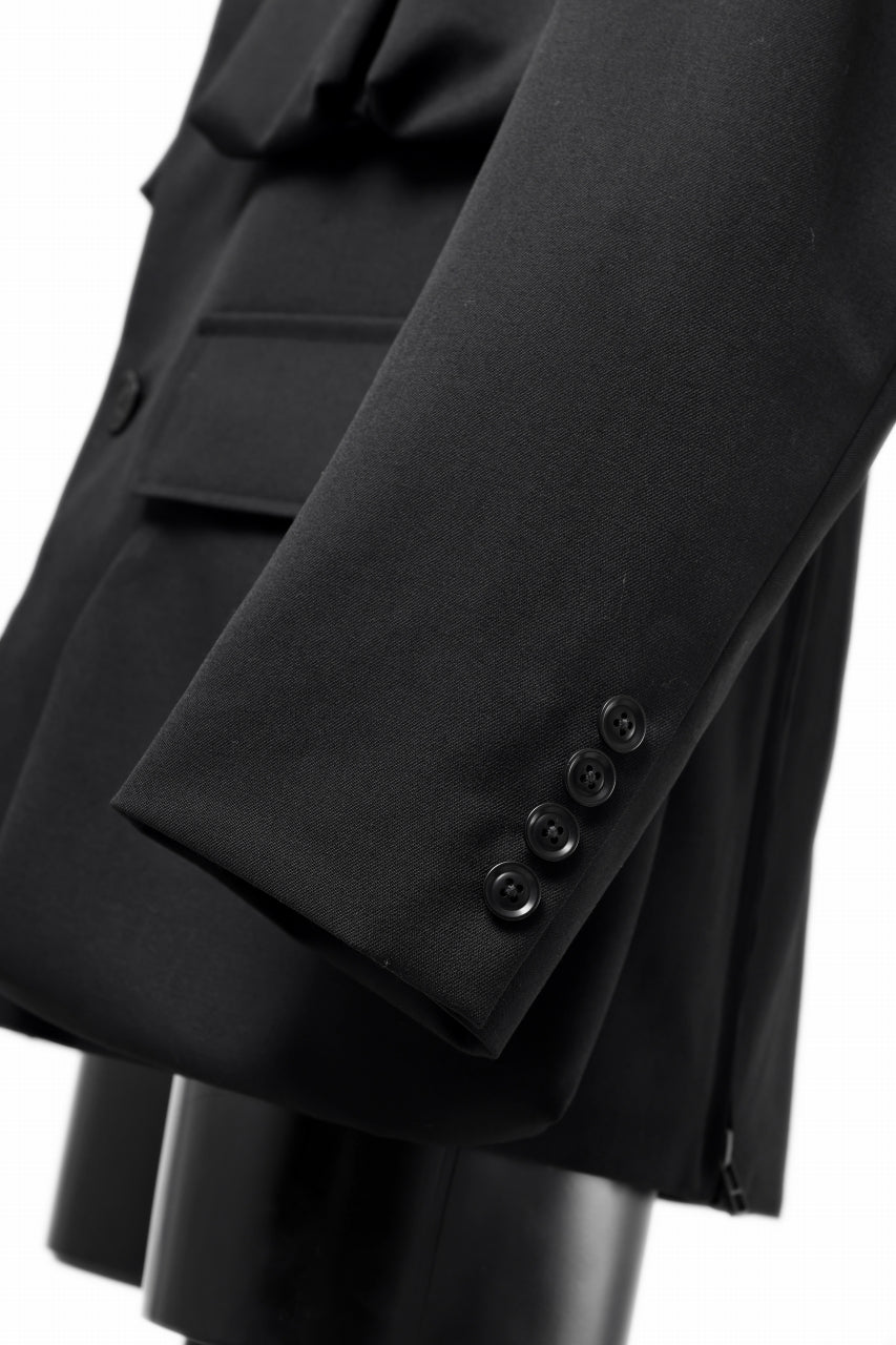 Load image into Gallery viewer, Y's BANG ON! No.163 GABARDINE SOLID POCKET JACKET (BLACK)