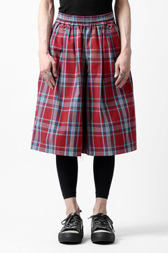 画像をギャラリービューアに読み込む, FACETASM CHECK WIDE SHORTS (RED)