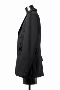 Load image into Gallery viewer, Y's BANG ON! No.163 GABARDINE SOLID POCKET JACKET (BLACK)