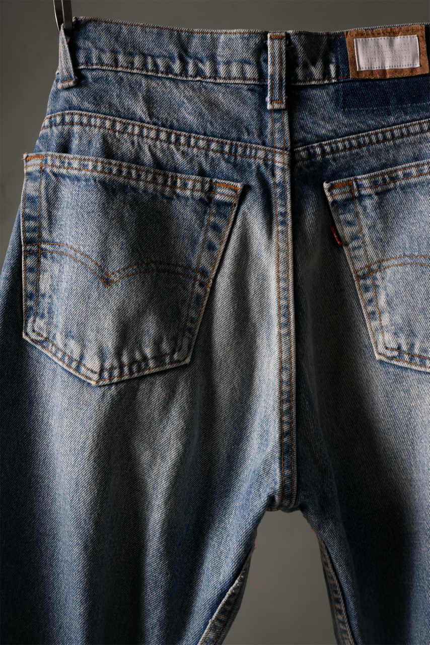 Load image into Gallery viewer, CHANGES REPRODUCT DAMAGE & PATCH DENIM PANTS (INDIGO #C)