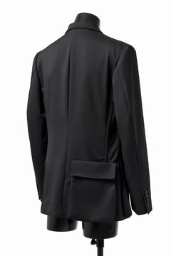 Load image into Gallery viewer, Y's BANG ON! No.163 GABARDINE SOLID POCKET JACKET (BLACK)