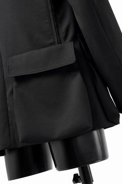 Load image into Gallery viewer, Y's BANG ON! No.163 GABARDINE SOLID POCKET JACKET (BLACK)
