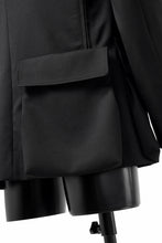 Load image into Gallery viewer, Y's BANG ON! No.163 GABARDINE SOLID POCKET JACKET (BLACK)