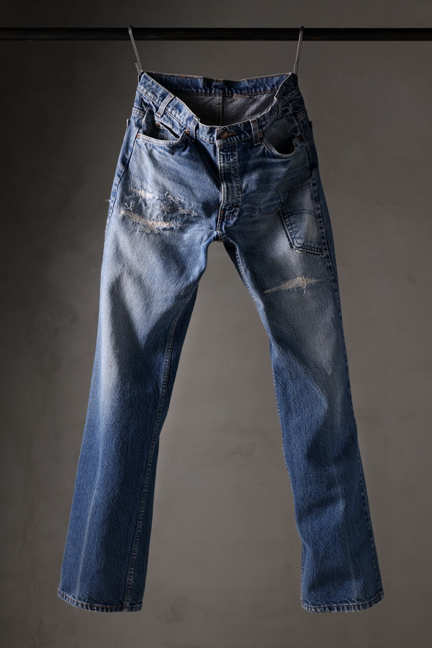 Load image into Gallery viewer, CHANGES REPRODUCT DAMAGE & PATCH DENIM PANTS (INDIGO #D)