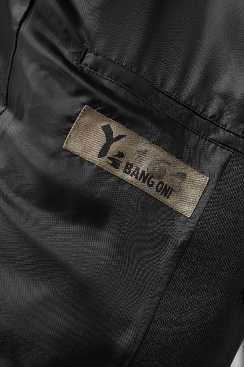 Load image into Gallery viewer, Y's BANG ON! No.163 GABARDINE SOLID POCKET JACKET (BLACK)