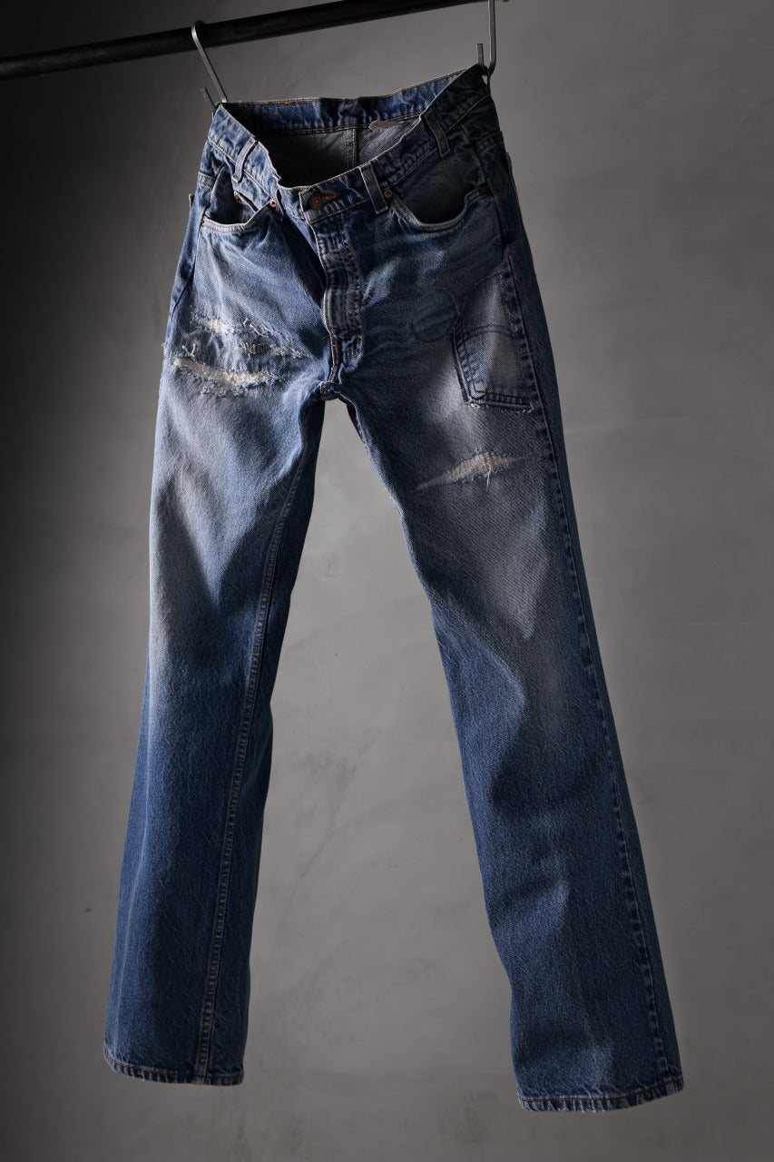 Load image into Gallery viewer, CHANGES REPRODUCT DAMAGE & PATCH DENIM PANTS (INDIGO #D)