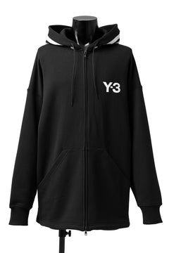 画像をギャラリービューアに読み込む, Y-3 Yohji Yamamoto FULL ZIP HOODIE PARKA / FRENCH TERRY (BLACK)