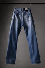 Load image into Gallery viewer, CHANGES REPRODUCT DAMAGE & PATCH DENIM PANTS (INDIGO #D)