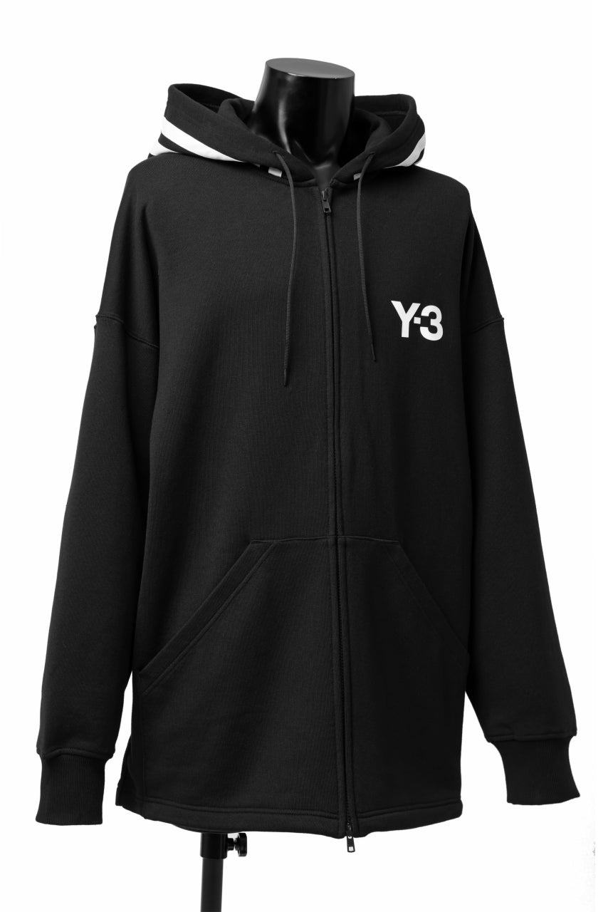 画像をギャラリービューアに読み込む, Y-3 Yohji Yamamoto FULL ZIP HOODIE PARKA / FRENCH TERRY (BLACK)