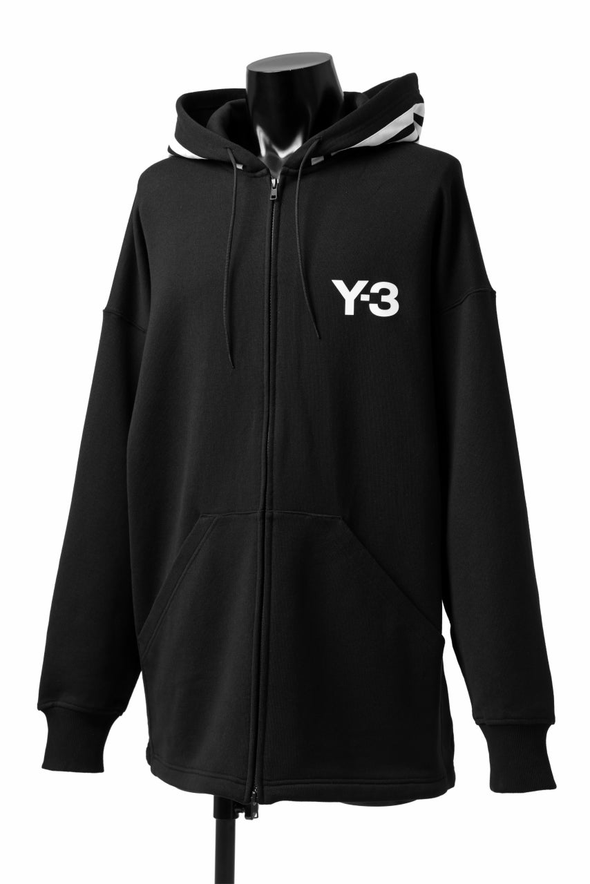 画像をギャラリービューアに読み込む, Y-3 Yohji Yamamoto FULL ZIP HOODIE PARKA / FRENCH TERRY (BLACK)