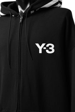 画像をギャラリービューアに読み込む, Y-3 Yohji Yamamoto FULL ZIP HOODIE PARKA / FRENCH TERRY (BLACK)