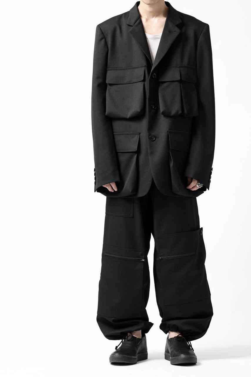 画像をギャラリービューアに読み込む, Y's BANG ON! No.189 GABARDINE PATCH WORK PANTS (BLACK)