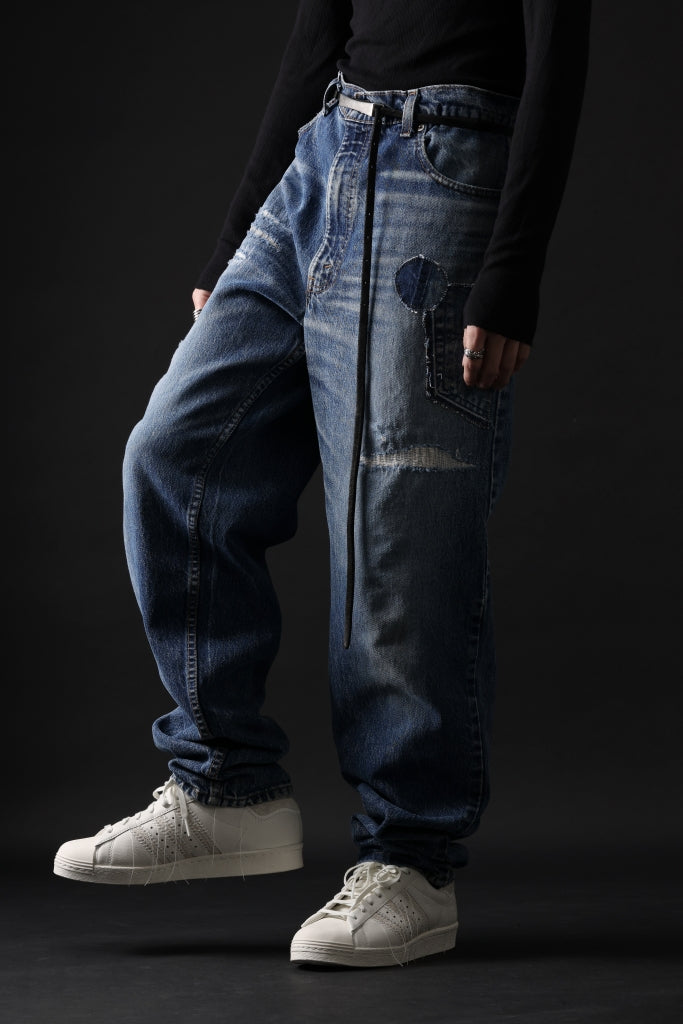 画像をギャラリービューアに読み込む, CHANGES RE50X VINTAGE LEVI’S-REMAKE DENIM PANTS (INDIGO #A)