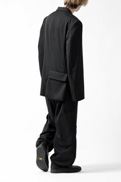 Load image into Gallery viewer, Y's BANG ON! No.163 GABARDINE SOLID POCKET JACKET (BLACK)
